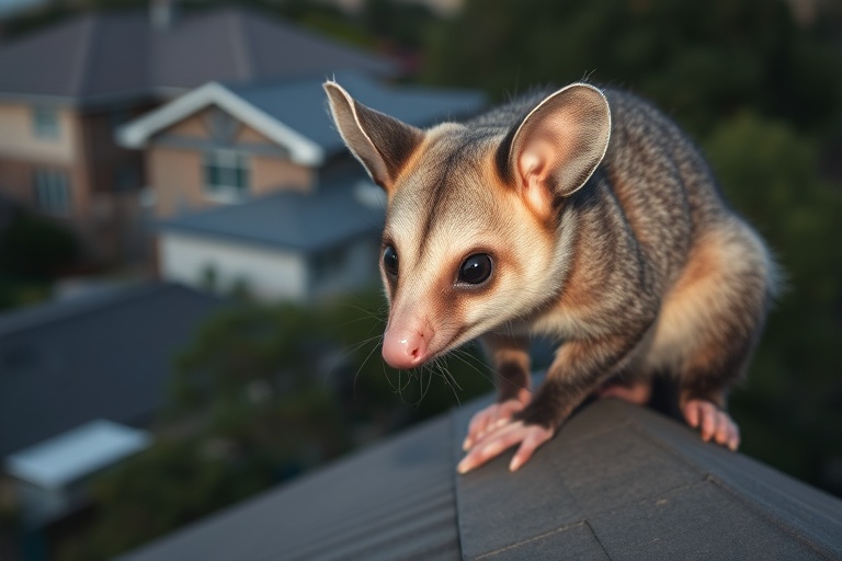 Possum in Chadstone residential area